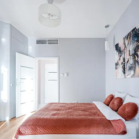 Kasprzaka 29 Wola Tower 3 Rooms, 80m2 16th Floor, Free Garage By Perfect * 华沙